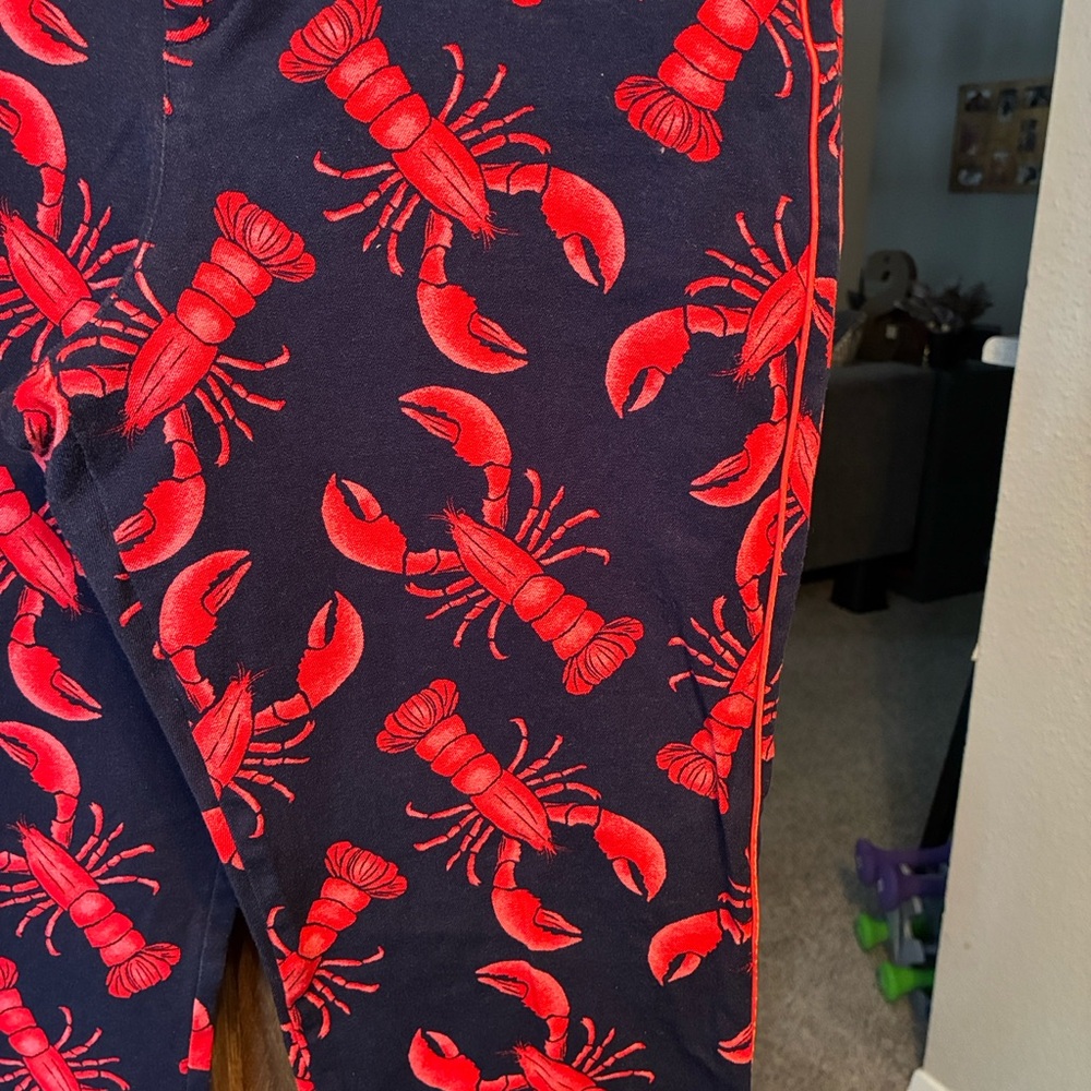 Lobster crawfish Print red and black Pants - Picture 6 of 8